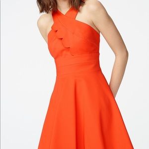 Armani Exchange Asymmetrical Scallop Dress
